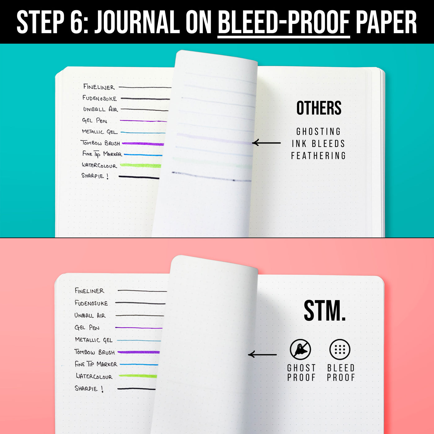 Scribbles That Matter A5 Dotted Journal Notebook + Free Pen! Your Bullet  Dotted Journal Vegan Hard Cover 160gsm Dotted Notebook Bleedproof thick  paper
